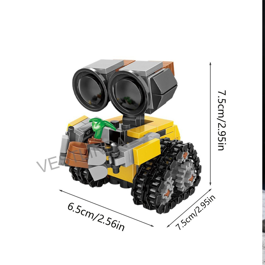 Yiran toy 1 Wall-E Roboter Bausätze MOC Beweglicher Humanoider Roboter Steckbausteine Lernspielzeug - Bild 5