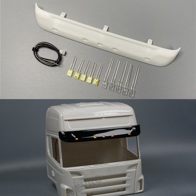 Tamiya LED-Simulations-Sonnenblendenleuchte Dach-Spotlight, 1:14, Zubehör - Bild 1