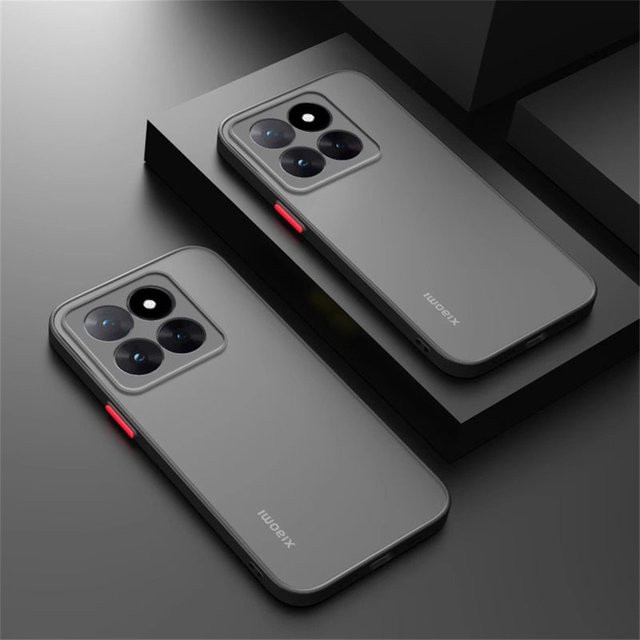 Stoßfeste Rüstung Schutzhülle für Xiaomi 14T 13T 12T 11T Pro Lite in Rot mit matter Abdeckung - Bild 1