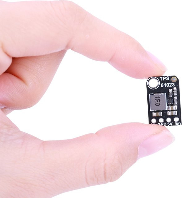 ALLOET TPS61023 Mini-Boost-Modul 5V 1A Step-Up-Booster-Board in Schwarz - Bild 1