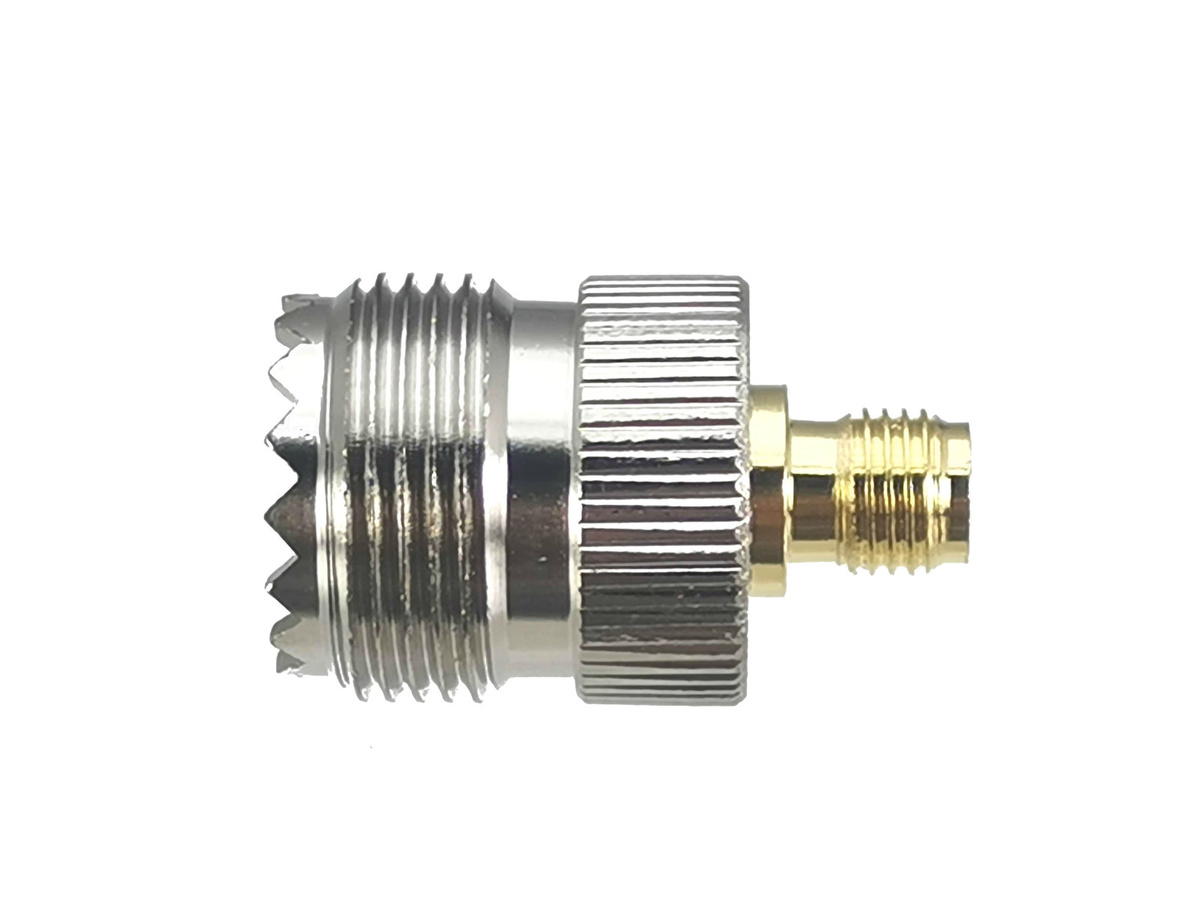 SMA-Weiblich auf UHF SO239-Weiblich RF-Koaxial-Konverter Adapter, gerade, silber - Bild 2
