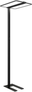 Unilux LED Stehleuchte ATLAS in Schwarz, 80 W, 10799 lm, 4000 K, dimmbar mit Bewegungs- und Tageslichtsensor, Aluminium - Bild 1