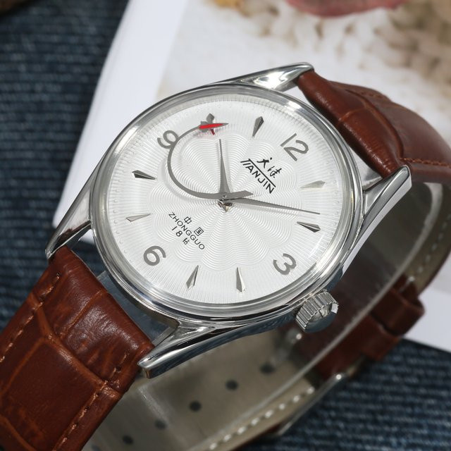 HEIMDALLR Armbanduhr, Handaufzug, Edelstahl, 38 mm, Herren, Silber - Bild 1