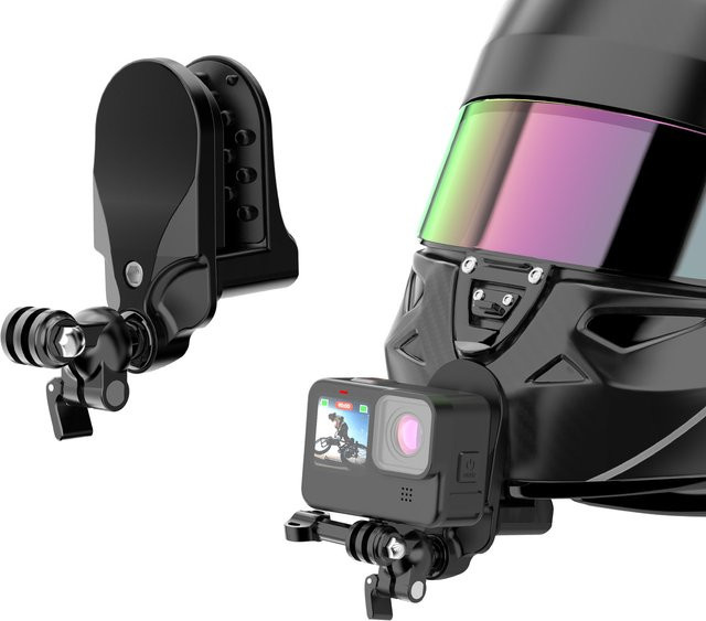 Motorradhelm-Kinnhalterung für GoPro Hero 10 11 12 13 Black und DJI Action 6 Action Camera Zubehör - Bild 1
