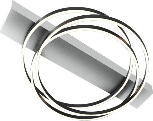 Fischer & Honsel Deckenleuchte KIKU LED Ring in Grau, dimmbar mit Fernbedienung - Bild 1