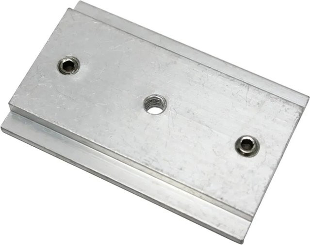 Gardinia Schienenverbinder für Vorhangschienen, 3-läufig, Silber, Aluminium - Bild 1