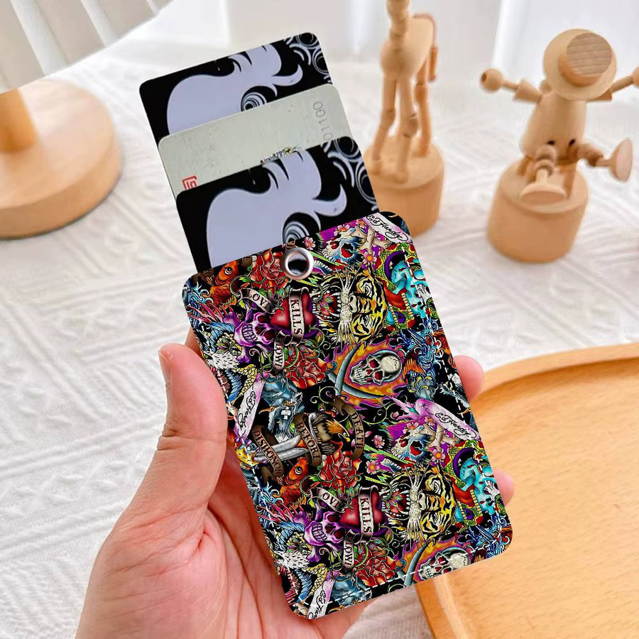 E-Ed H-Hardy Tattoo Tiger personalisierter Kartenhalter aus Kunststoff in Multicolour - Bild 5