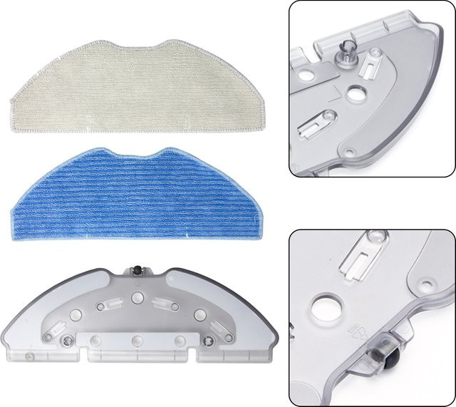 VIBRATITE Mopphalter und Mopptücher für X-PLORER Serie 75 S Roboter-Staubsauger Ersatzteile und Zubehör - Bild 1