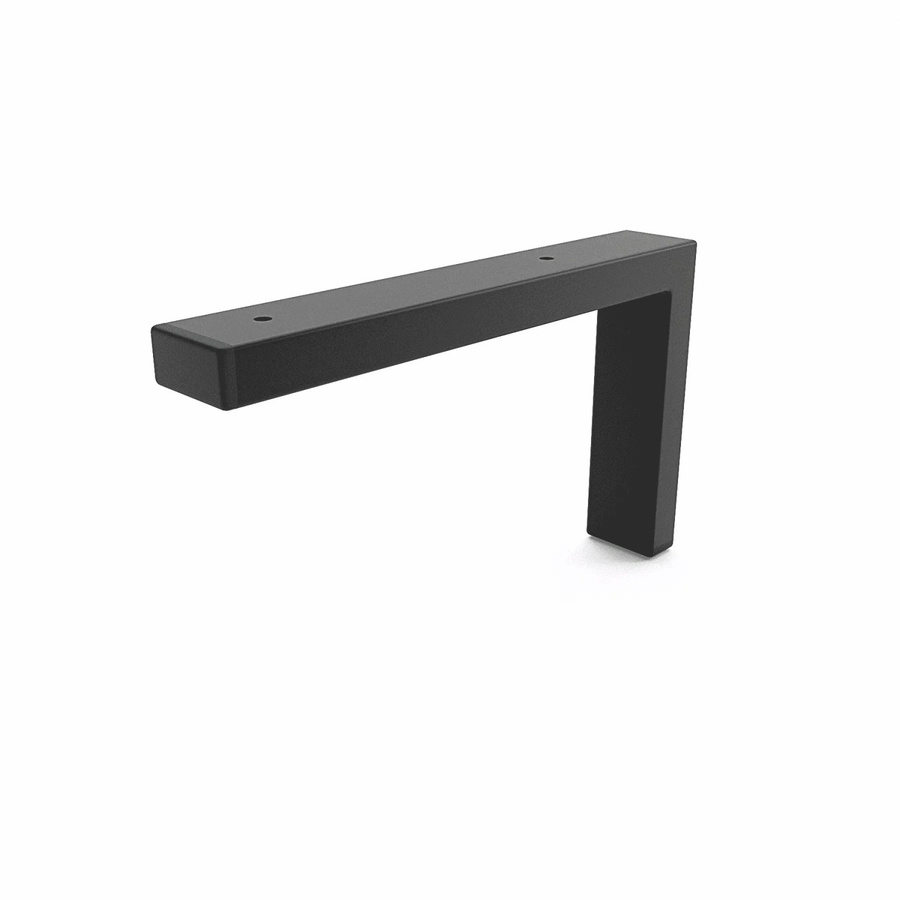 HEVVA Waschtischhalterung MAIN Wandmontage aus Metall in Schwarz Matt, Tiefe: 25 cm - Bild 2