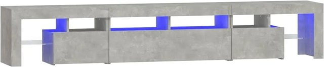 vidaXL TV-Schrank mit LED-Beleuchtung in Betongrau, B/T/H: 230 x 36,5 x 40 cm - Bild 1