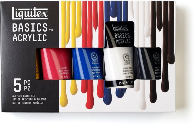 Liquitex Basics Acrylfarben Set Mehrfarbig 5x75ml - Bild 1