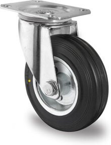 CASCOO Lenkrolle Serie SWS4 elektrisch leitfähig mit Rollenlager Durchmesser: 200 mm - Bild 1