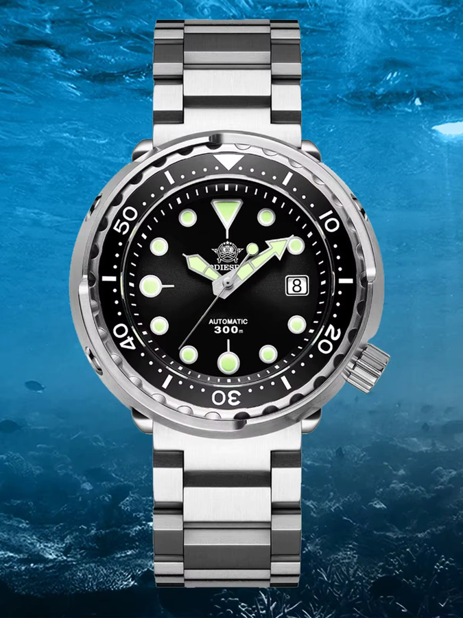 ADDIESDIVE Taucheruhr, Automatik, Edelstahl, Keramiklünette, Saphirglas, Herren - Bild 6