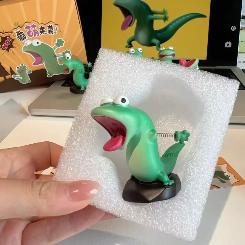 52TOYS Hoppers Tom Lizard Anime-Figur Blind Box, grüne Eidechsen-Cartoon-Tischfigur, Einzelfigur - Bild 4