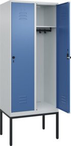 C+P Spind Classic PLUS Garderobenschrank mit 2 Abteilen, Gestell aus Stahl, H x B x T: 212 x 80 x 50 cm - Bild 1