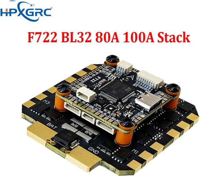 HawkSpeed F722 Stack Flight Controller ICM42688P mit BLHeli_32 80A/100A ESC, Set / Bundle - Bild 1