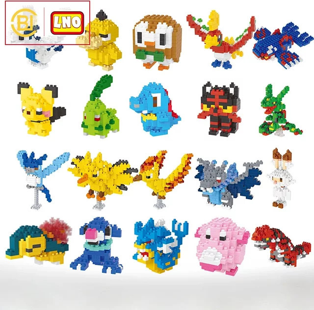 Keeppley Pokémon Baustein, Pikachu Charizard Eevee Mewtwo, Action-Modell Puppen Spielzeug - Bild 1