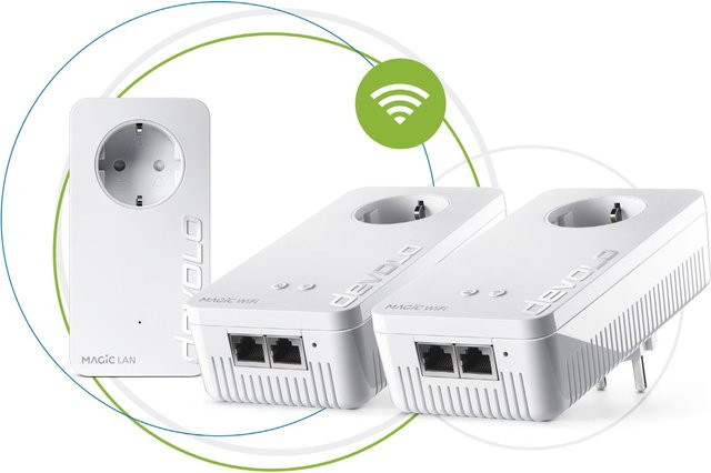 devolo Magic 2 WiFi Multiroom Kit 2-1-3 Dual Band WiFi 5 Set in Weiß - Bild 1