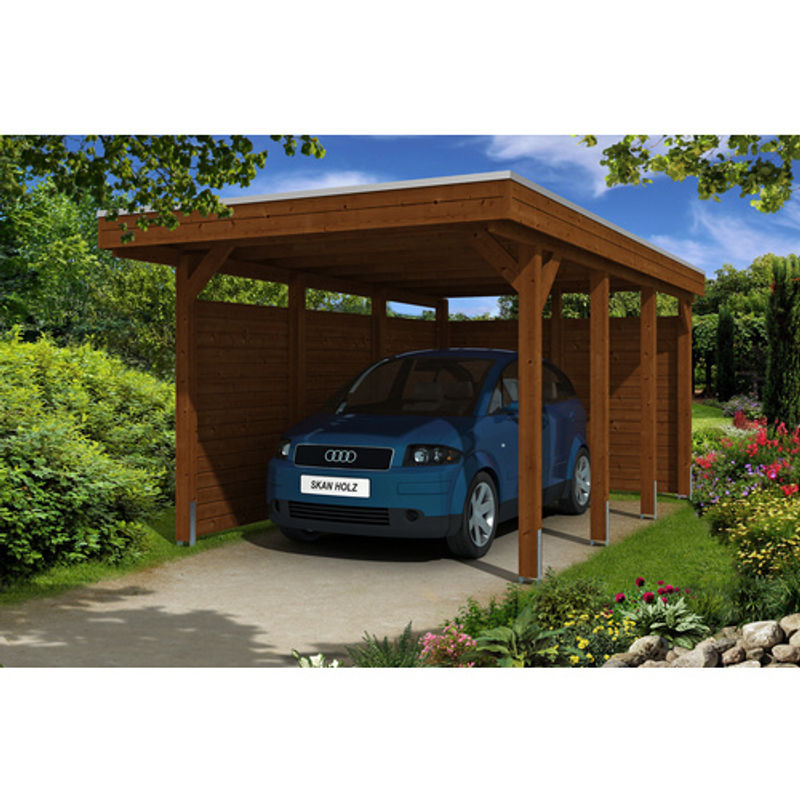 SKANHOLZ Carport Friesland Set 1, farbbehandelt braun, B/T: 314 x 555 cm, Höhe: 241 cm - Bild 2