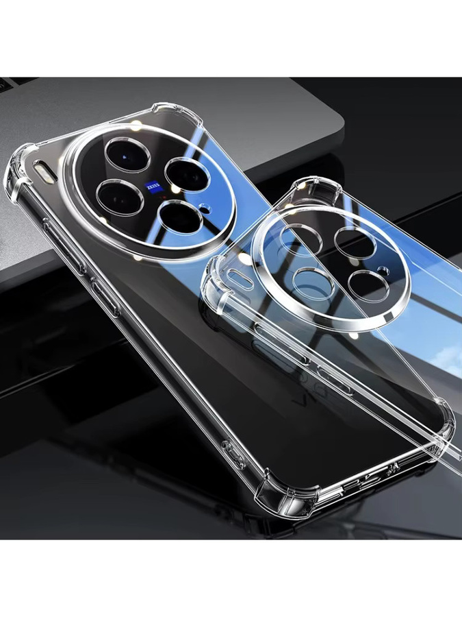 Stoßfeste Silikonhülle für VIVO X300 Ultra FE X300S X200S Pro Mini X100S Pro Airbag Schutzhülle Transparent - Bild 6