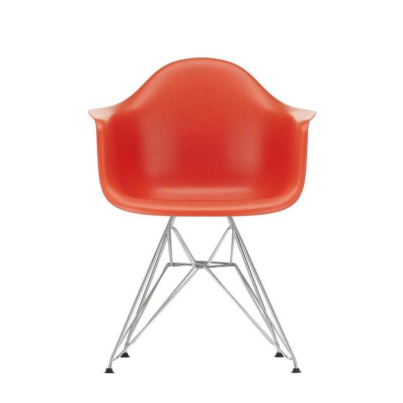 Vitra DAR Eames Plastic Armchair mit Armlehnen in Rot - Bild 2