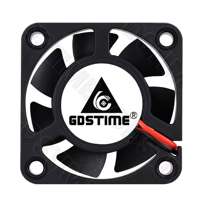 Gdstime 4010 Mini-PC-Gehäuselüfter Schwarz B/T/H: 4 x 4 x 1 cm Dual-Kugel- und Hülsenkühlerlüfter für 3D-Drucker und PC-Kühlung - Bild 2