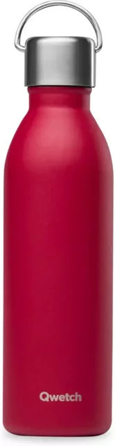 Isolierte Mattflasche Qwetch Active in Rot, 0,36 l - Bild 1