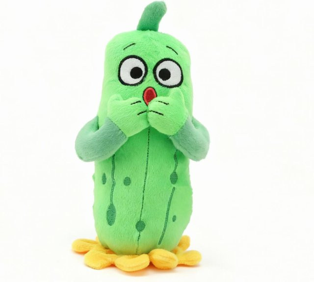 Yiran toy Emotionales Gurken-Stofftier, Kuscheltier, 20cm, ab 3 Jahre - Bild 1