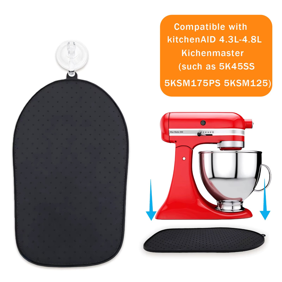 KitchenAid Gleitmatte für Artisan Series 4.3L-4.8L in Schwarz - Bild 2