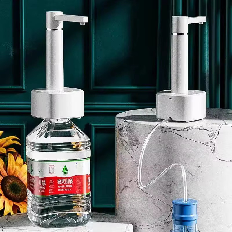 NOCCLILI Elektrischer Wasserpumpenspender mit faltbarer Basis und USB-Aufladung, Weiß - Bild 2