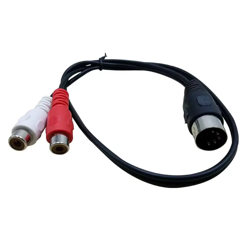 BSN Audiokabel DIN 5-poliger Stecker auf 2 Cinch-Buchsen in Multicolour für Bang & Olufsen, Naim und Quad Stereosysteme - Bild 2