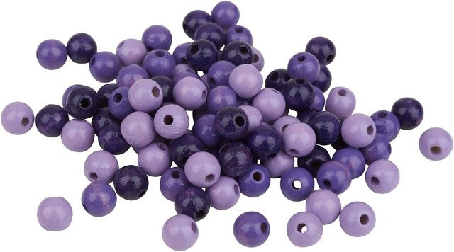 KNORR prandell Holzperlenmix Bunt / Mehrfarbig Buchenholz Holzperle - Bild 1