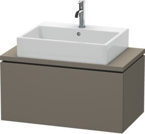 Duravit Waschtischunterschrank Compact L-Cube in Grau Matt mit einer Auszug und internen Schubladen, B/T/H: 82 x 47,7 x 40 cm - Bild 1