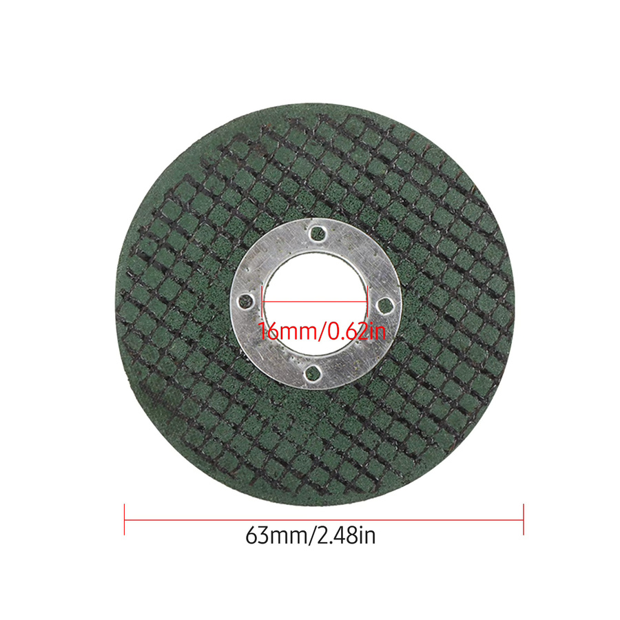 4-teiliges Meterk Kettensägeblatt-Set zum Holzschneiden mit 63 mm Harz-Sägeblatt und 60 mm Schmirgel-Sägeblatt in Weiß - Bild 2