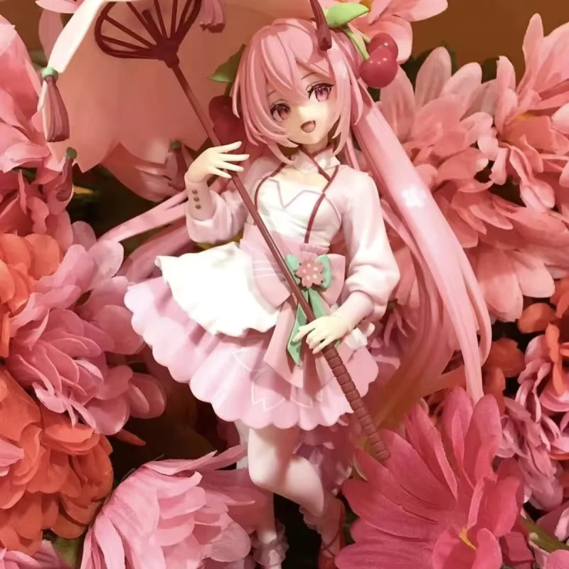 Taito Artist Masterpiece Amp Sakura Hatsune Miku Figur, Sakura-Kleid-Stil mit Regenschirm - Bild 3
