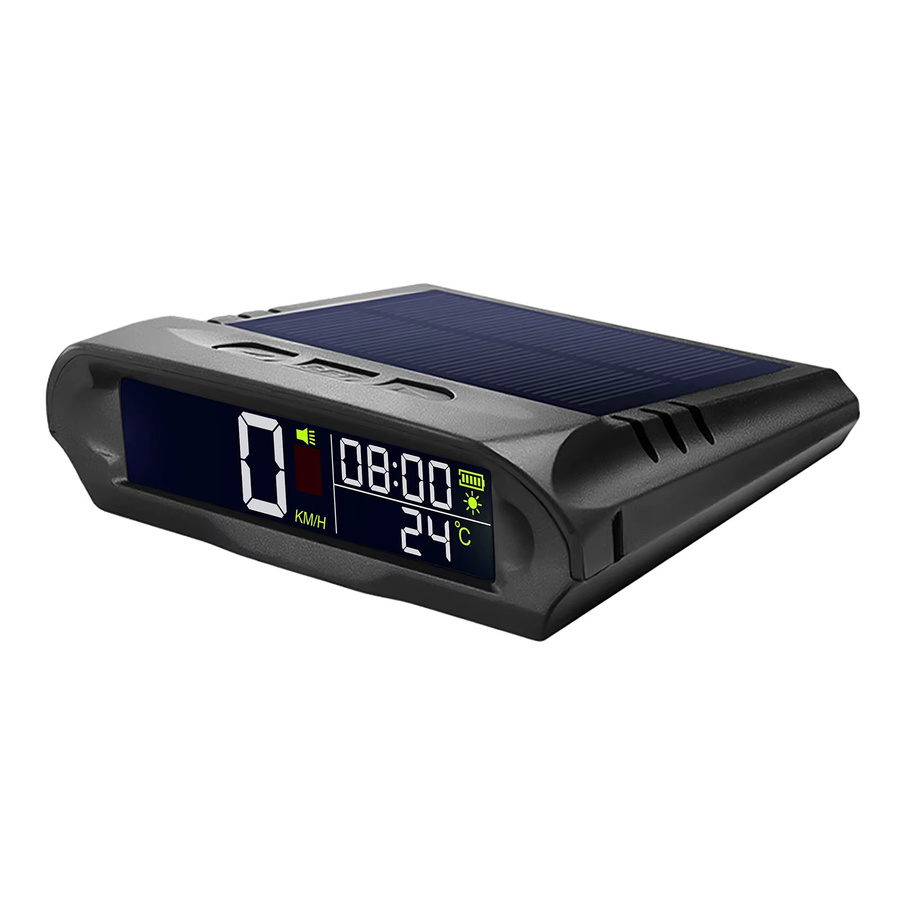 MAIMEIMI Wireless GPS Head Up Display mit Solaraufladung in Schwarz: Tachometer und Geschwindigkeitsanzeige mit Geschwindigkeitsalarm für dein Auto - Bild 2
