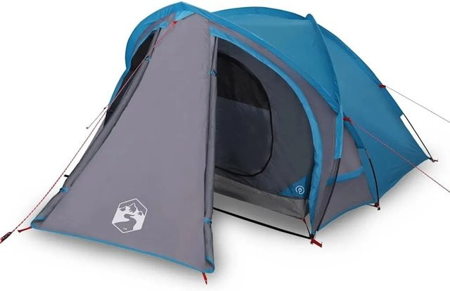 Furnicato Campingzelt Kuppel Blau, B/T/H: 320 x 140 x 120 cm - Bild 1