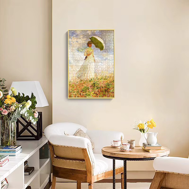 MaxRenard Frau mit Sonnenschirm Monet, Puzzle, 350 Teile - Bild 2