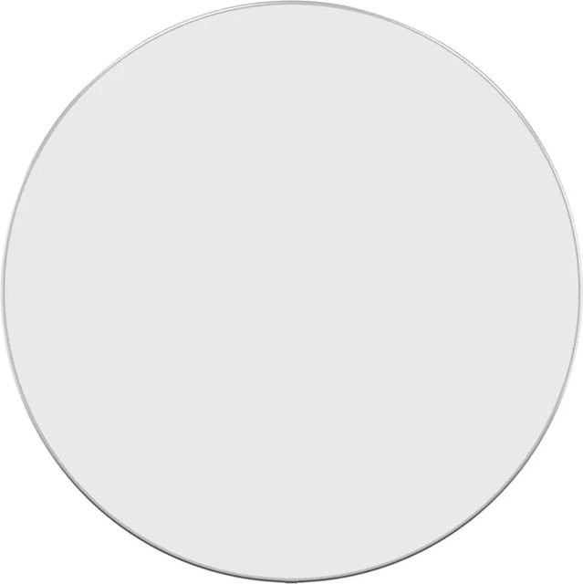 Runder Wandspiegel vidaXL in Silber mit minimalistischer Ästhetik, Durchmesser: 60 cm - Bild 1