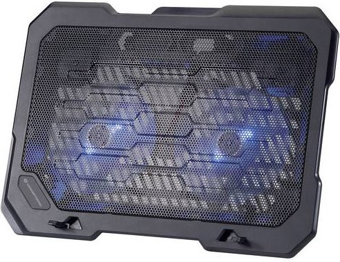 Conceptronic THANA01B Notebook-Ständer mit Kühlfunktion in Schwarz mit USB-A Anschluss - Bild 1