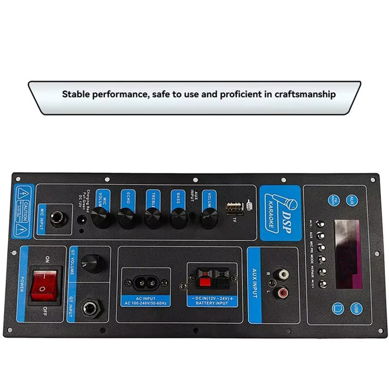 3CGRO-DSP Bluetooth Verstärker Modul für 8-18 Zoll Trolley Lautsprecher Outdoor Audio Amp Mono Stereo Schwarz - Bild 2