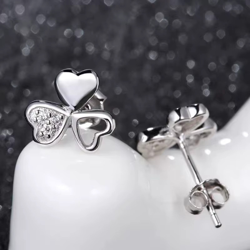 BJXMOSO Ohrringe, 925 Silber, Zirkonia, Damen - Bild 4