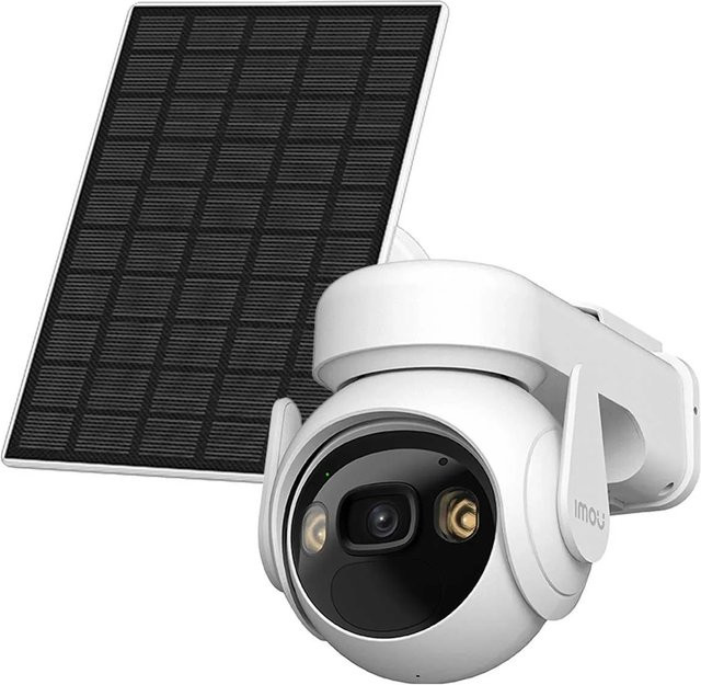 Imou Cell PT Lite Kit Überwachungskamera mit Solarpanel, batteriebetrieben, 3 MP WLAN-Kamera, Weiß - Bild 1