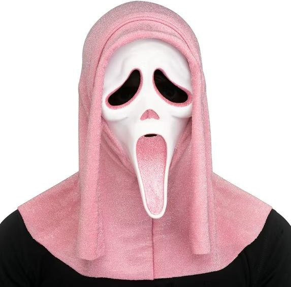 Queen mall Halloween Ballmaske, Horrormaske, pink - Bild 1