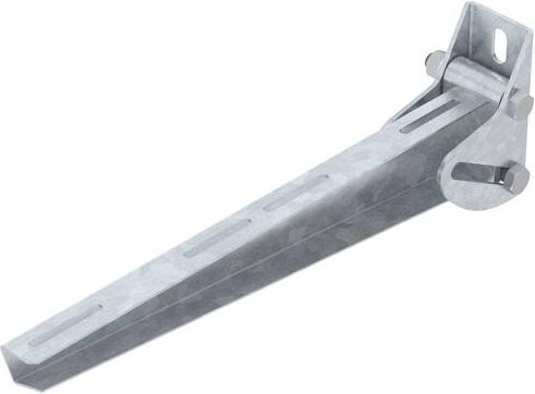 OBO Bettermann Wandausleger aus Metall in Silber, B/H/T: 6,0 x 41,0 x 13,0 cm - Bild 1