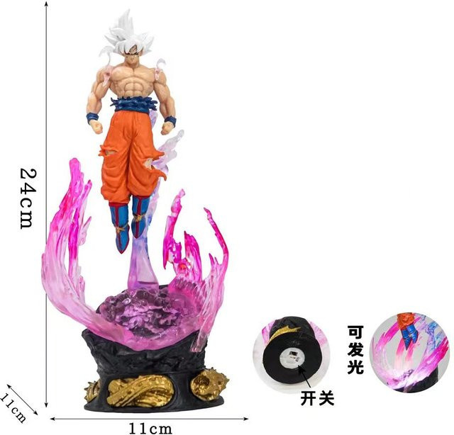 Bandai Dragon Ball Son Goku Ultra Instinct Super Saiyan Figur, 25cm - Bild 1