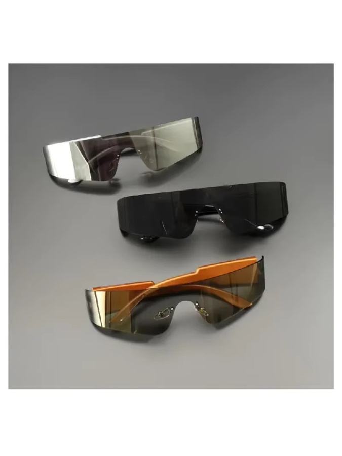 ZXWLYXGX Sonnenbrille, randlos, Unisex, Kunststoff, Wrap - Bild 4