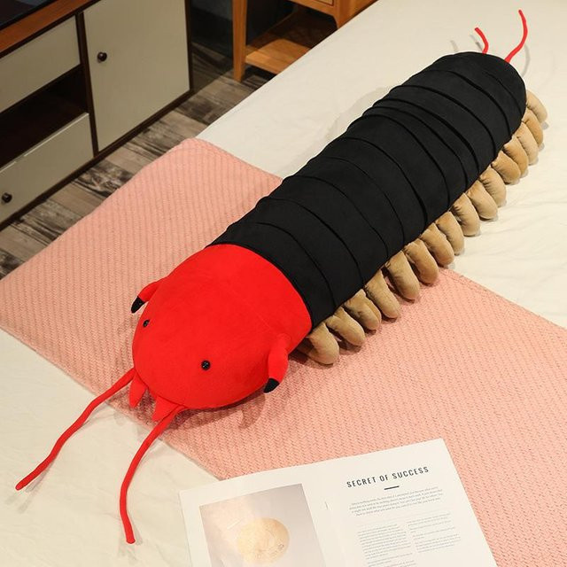 Yiran toy Simulation Riesige Lange Streifen-Tausendfüßler Plüschpuppe Kissen, 70cm - Bild 1