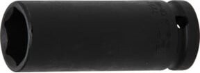 BGS Kraft-Steckschlüssel-Einsatz Sechskant tief 7221, Antrieb 12,5 mm (1/2 Zoll), Schlüsselweite 21 mm, schwarz - Bild 1