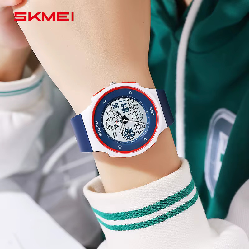 SKMEI Armbanduhr Chronograph, Digitaluhr, Kunststoff, Schwarz, Bunt, Unisex - Bild 2